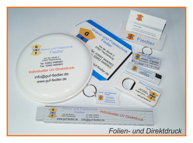 GuF Schilderfabrik - Gravurtechnik - Frästechnik - Drucktechnik -  LED-Technik - Werbetechnik im Siegerland Westerwald Mittelhessen Rhein-Main